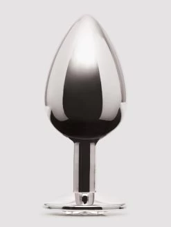 Lovehoney Jeweled Metal Medium Butt Plug 3 Inch -Online Sex toys shop 73768 a40365 silver 001