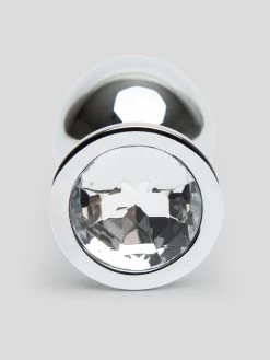 Lovehoney Jeweled Metal Medium Butt Plug 3 Inch -Online Sex toys shop 73768 a40365 silver 002