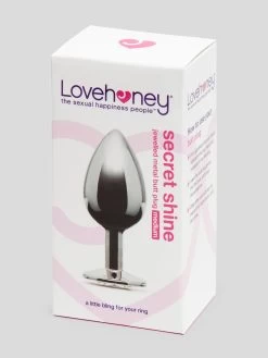 Lovehoney Jeweled Metal Medium Butt Plug 3 Inch -Online Sex toys shop 73768 a40365 silver 005