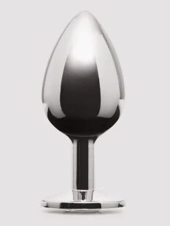 Lovehoney Jeweled Metal Large Butt Plug 3.5 Inch Clear -Online Sex toys shop 73769 a40366 silver 001