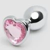 Lovehoney Jeweled Heart Metal Butt Plug 2.5 Inch