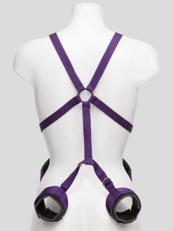 Purple Reins Body Harness With Wrist And Thigh Restraint -Online Sex toys shop 73805 a40388 purple 003