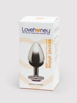 Lovehoney Jeweled Heart Metal Large Butt Plug 3.5 Inch -Online Sex toys shop 74013 a40512 silver 004