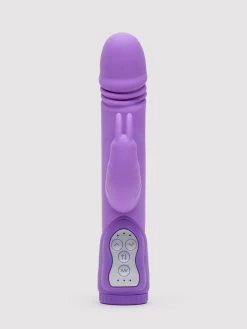 Lovehoney Dream Rabbit Rechargeable Silicone Thrusting Rabbit Vibrator -Online Sex toys shop 74086 a36358 purple 002