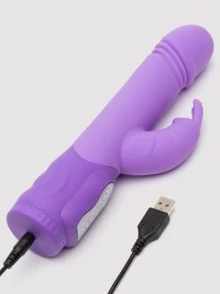 Lovehoney Dream Rabbit Rechargeable Silicone Thrusting Rabbit Vibrator -Online Sex toys shop 74086 a36358 purple 003