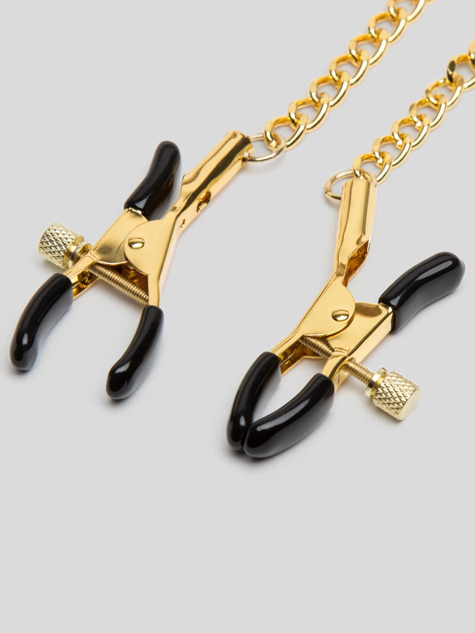 Bondage Boutique Adjustable Nipple Clamps With Gold Chain 4 Bondage Boutique Adjustable Nipple Clamps With Gold Chain - Image 2