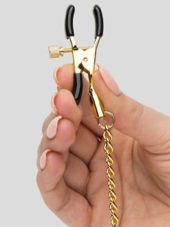 Bondage Boutique Adjustable Nipple Clamps With Gold Chain 9 Bondage Boutique Adjustable Nipple Clamps With Gold Chain -Online Sex toys shop 74211 a40667 gold 003