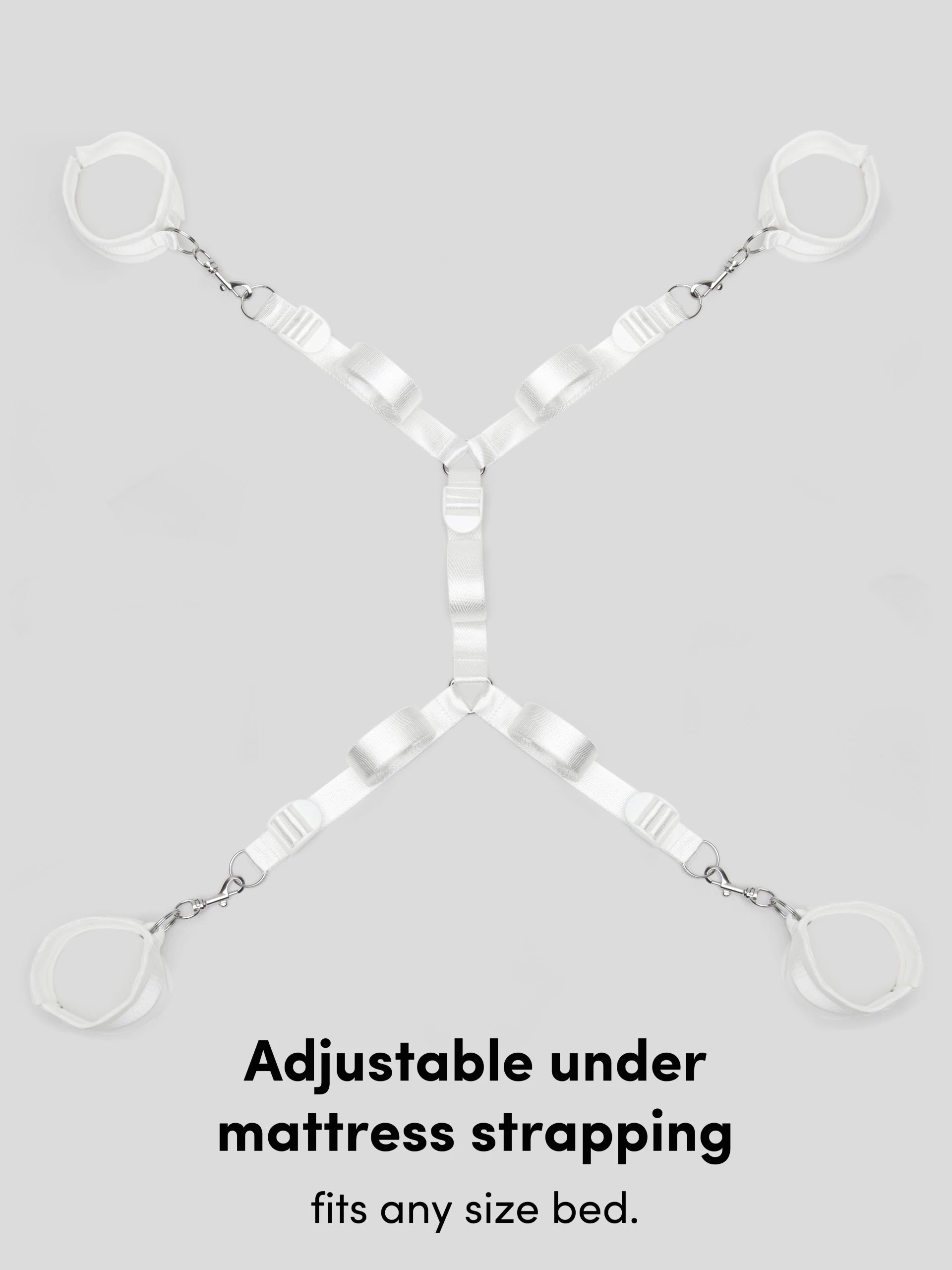 Bondage Boutique Bound To Please White Under Mattress Restraint 4 Bondage Boutique Bound To Please White Under Mattress Restraint - Image 2