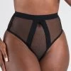 Lovehoney Black High-Waisted Fishnet Thong -Online Sex toys shop 74291 a40716 black regular 000