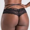 Lovehoney Black Strappy Lace Criss-Cross Crotchless Thong 2 Lovehoney Black Strappy Lace Criss-Cross Crotchless Thong -Online Sex toys shop 74299 a40718 black regular 000