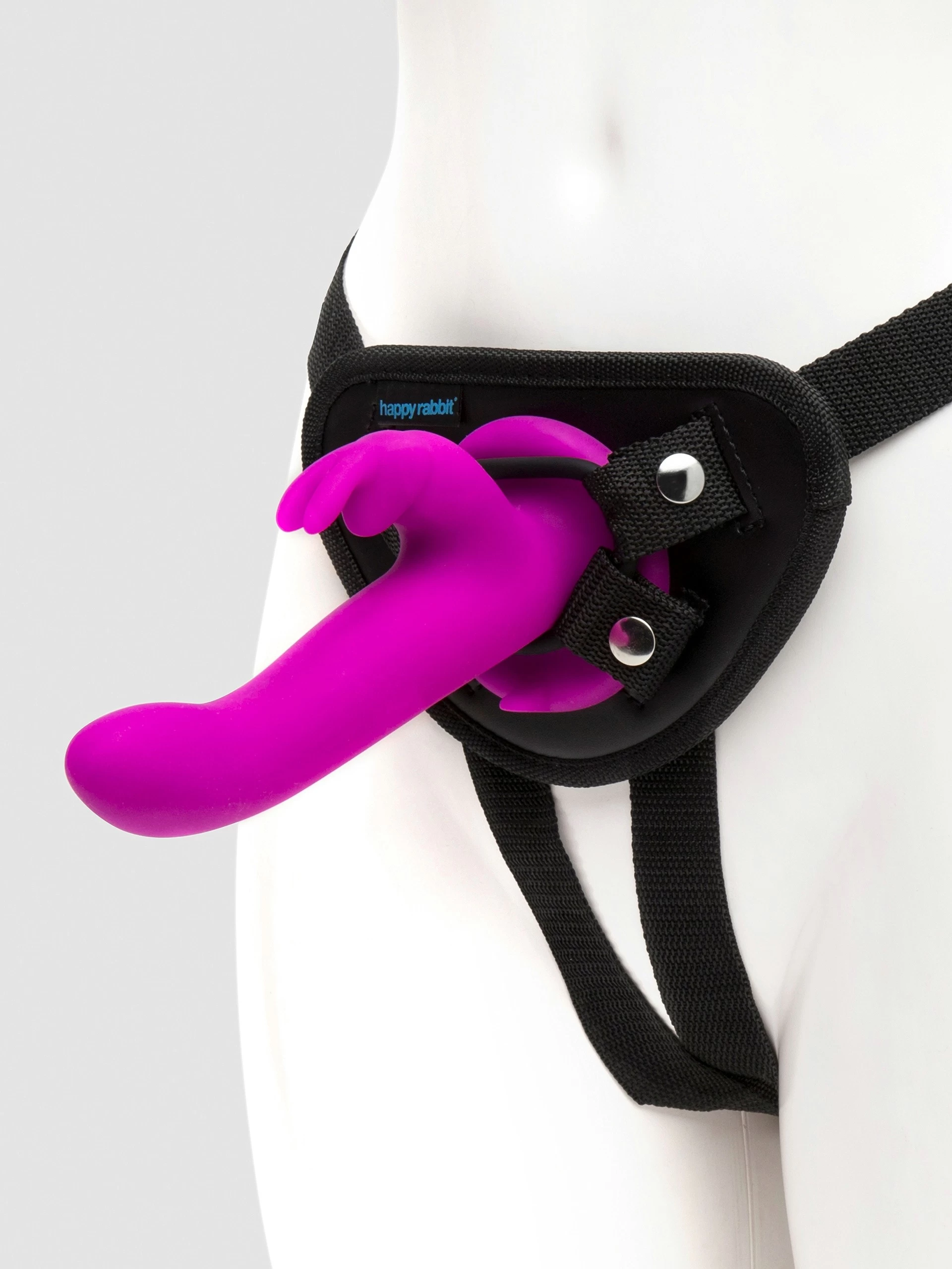 Happy Rabbit Rechargeable Vibrating Strap-On Harness Set 3 Happy Rabbit Rechargeable Vibrating Strap-On Harness Set