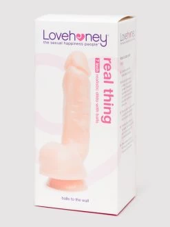 Lovehoney Real Thing Suction Cup Dildo With Balls 7-Inch -Online Sex toys shop 74374 a40785 flesh pink 006