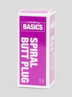 BASICS Spiral Butt Plug 4 Inch 9 BASICS Spiral Butt Plug 4 Inch -Online Sex toys shop 74472 a40857 purple 003