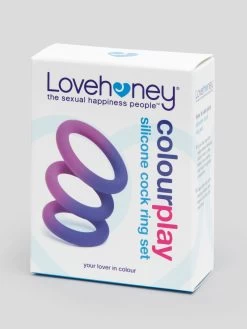 Lovehoney Colorplay Color-Changing Silicone Cock Ring Set (3 Count) -Online Sex toys shop 74506 a40885 blue 003