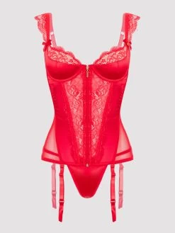 Lovehoney Treasure Me Red Push-Up Basque Set -Online Sex toys shop 74555 a40915 red regular 004