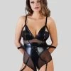 Cottelli Wet Look And Mesh Bondage Teddy With Arm Restraints 1 Cottelli Wet Look And Mesh Bondage Teddy With Arm Restraints -Online Sex toys shop 74600 a40950 black regular 000