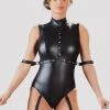 Cottelli Wet Look Teddy With Arm Restraints -Online Sex toys shop 74613 a40954 black regular 000