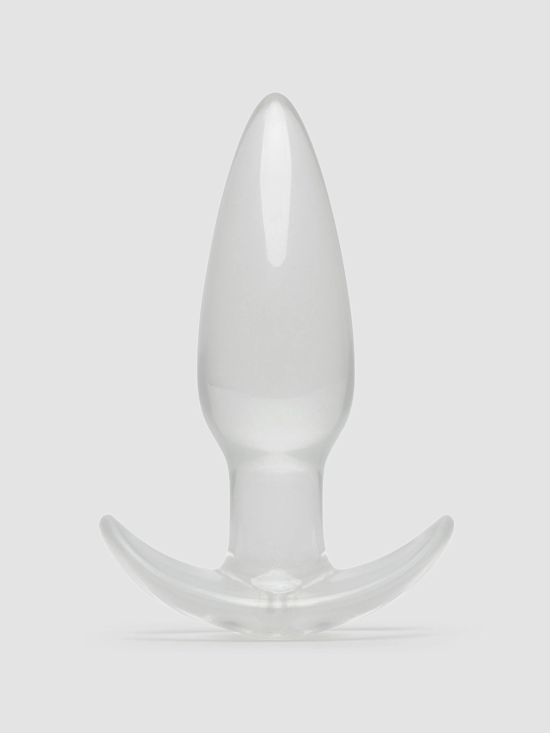 BASICS Clear T-Bar Butt Plug 3 BASICS Clear T-Bar Butt Plug