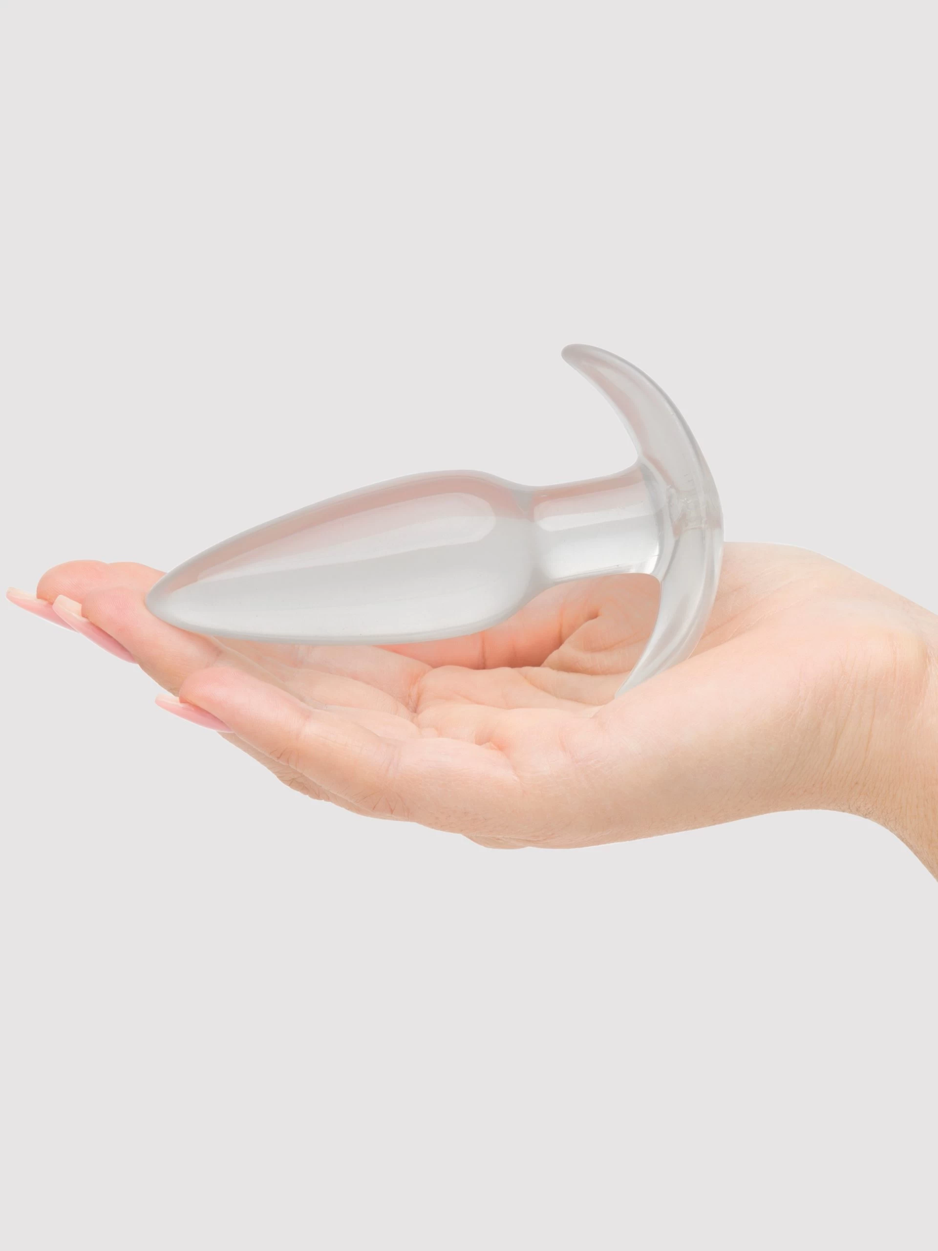 BASICS Clear T-Bar Butt Plug 6 BASICS Clear T-Bar Butt Plug - Image 4