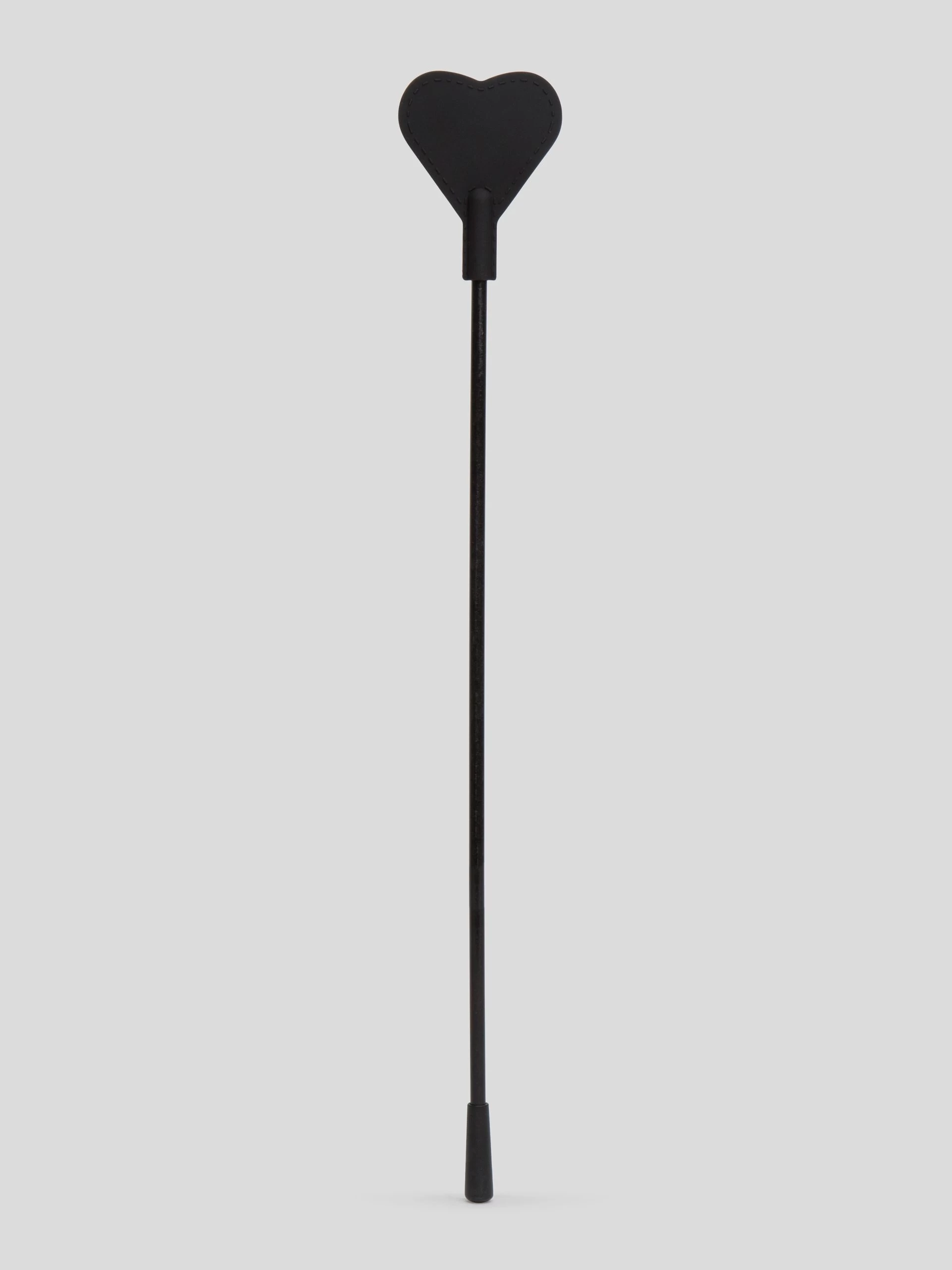 Bondage Boutique Black Skip A Beat Silicone Heart Riding Crop 3 Bondage Boutique Black Skip A Beat Silicone Heart Riding Crop