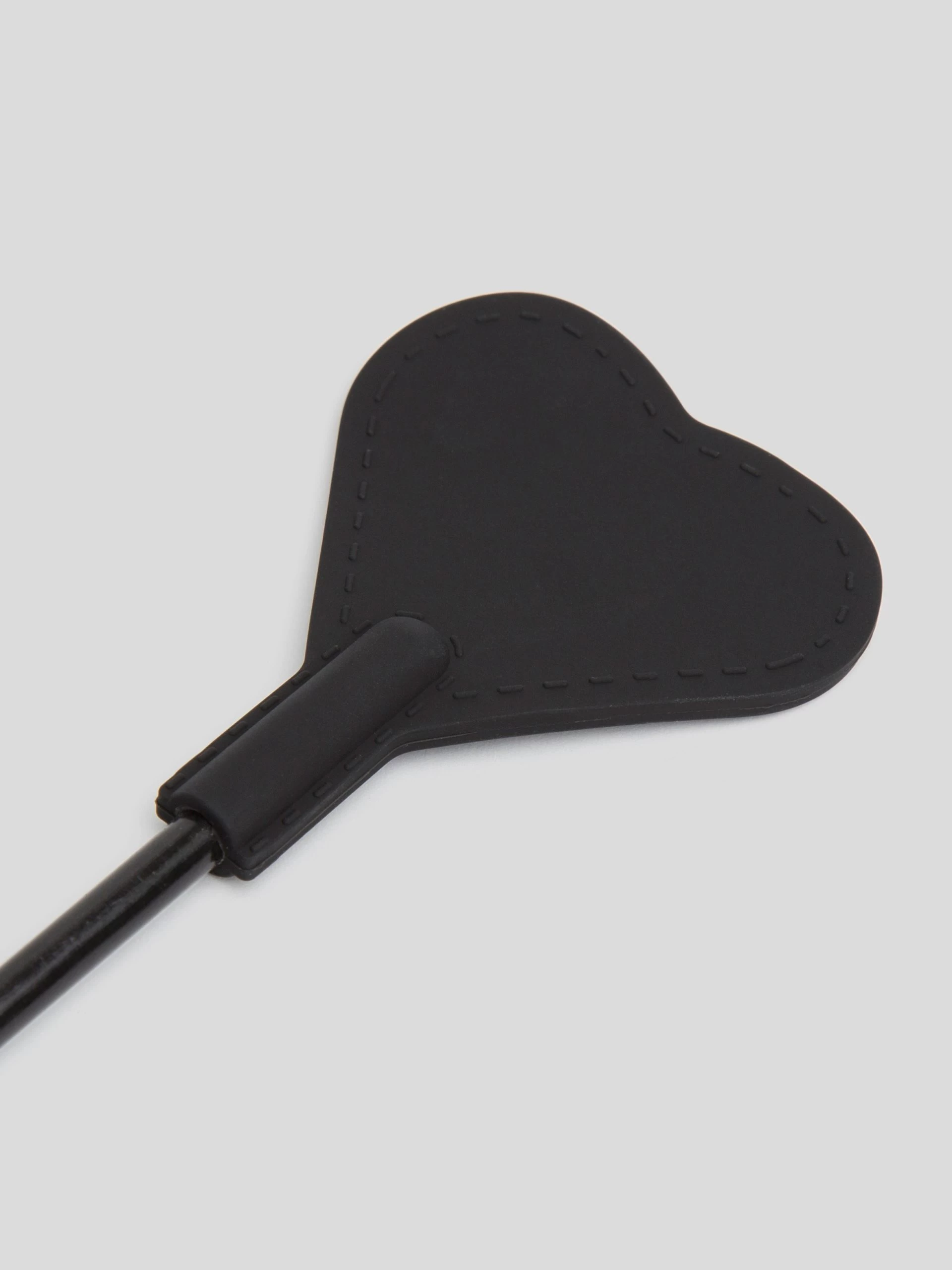 Bondage Boutique Black Skip A Beat Silicone Heart Riding Crop 4 Bondage Boutique Black Skip A Beat Silicone Heart Riding Crop - Image 2