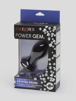 Power Gem Rechargeable Vibrating Silicone Butt Plug 3 Inch -Online Sex toys shop 74748 a41009 black 005