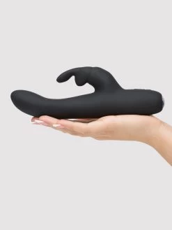 Fifty Shades Of Grey Greedy Girl Slimline Rabbit Vibrator -Online Sex toys shop 74953 a41128 black 004