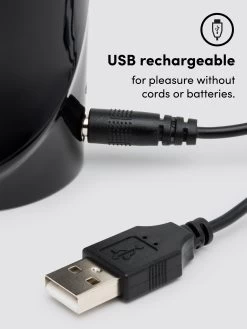 Fifty Shades Of Grey Greedy Girl Thrusting Rabbit Vibrator -Online Sex toys shop 74956 a41131 black 004