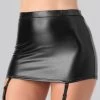 Lovehoney Fierce Wet Look Garter Skirt 1 Lovehoney Fierce Wet Look Garter Skirt -Online Sex toys shop 75044 a41169 black regular 000