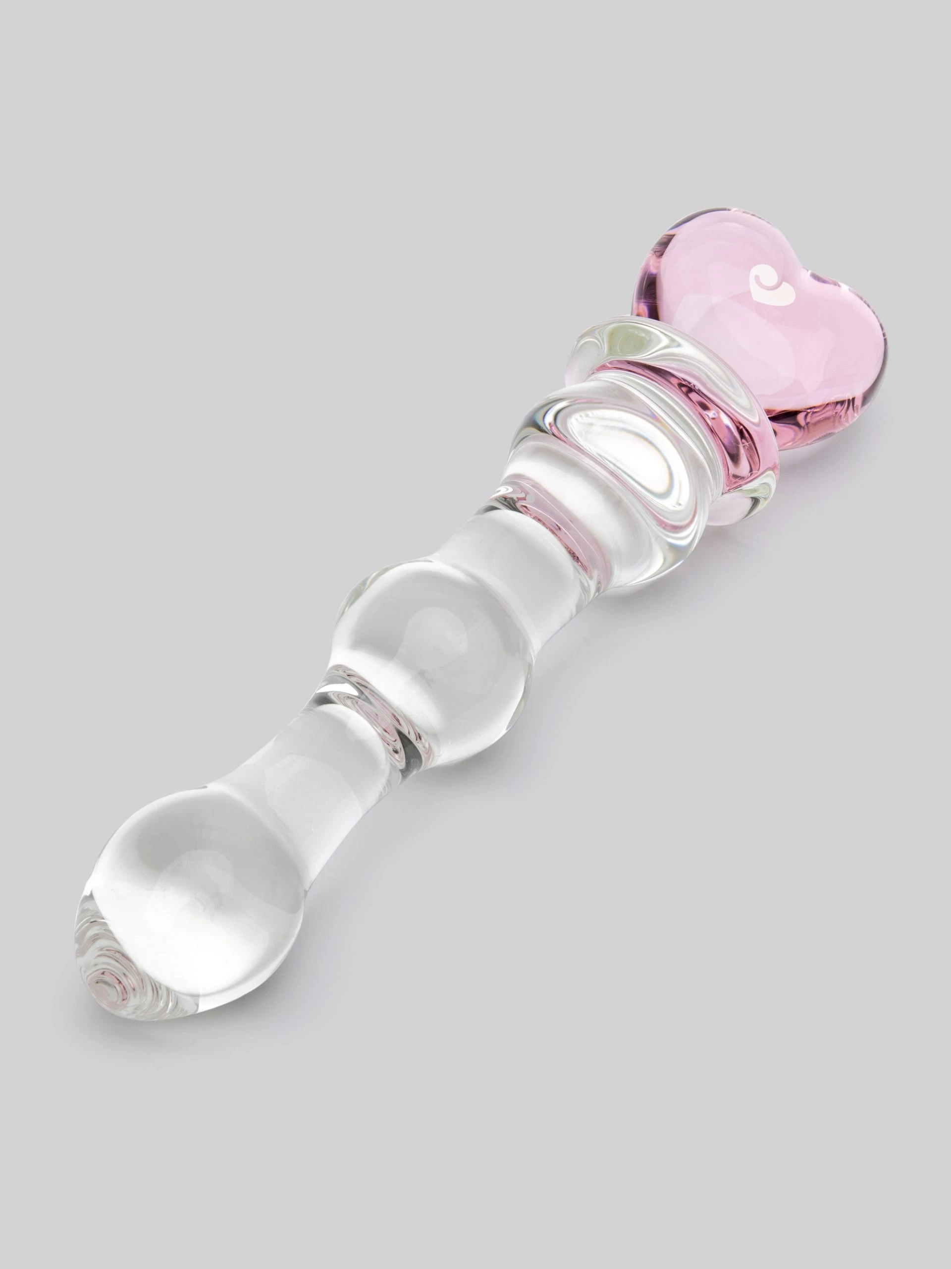 Lovehoney Crystal Heart Wavy Glass Dildo 6 Inch 4 Lovehoney Crystal Heart Wavy Glass Dildo 6 Inch - Image 2