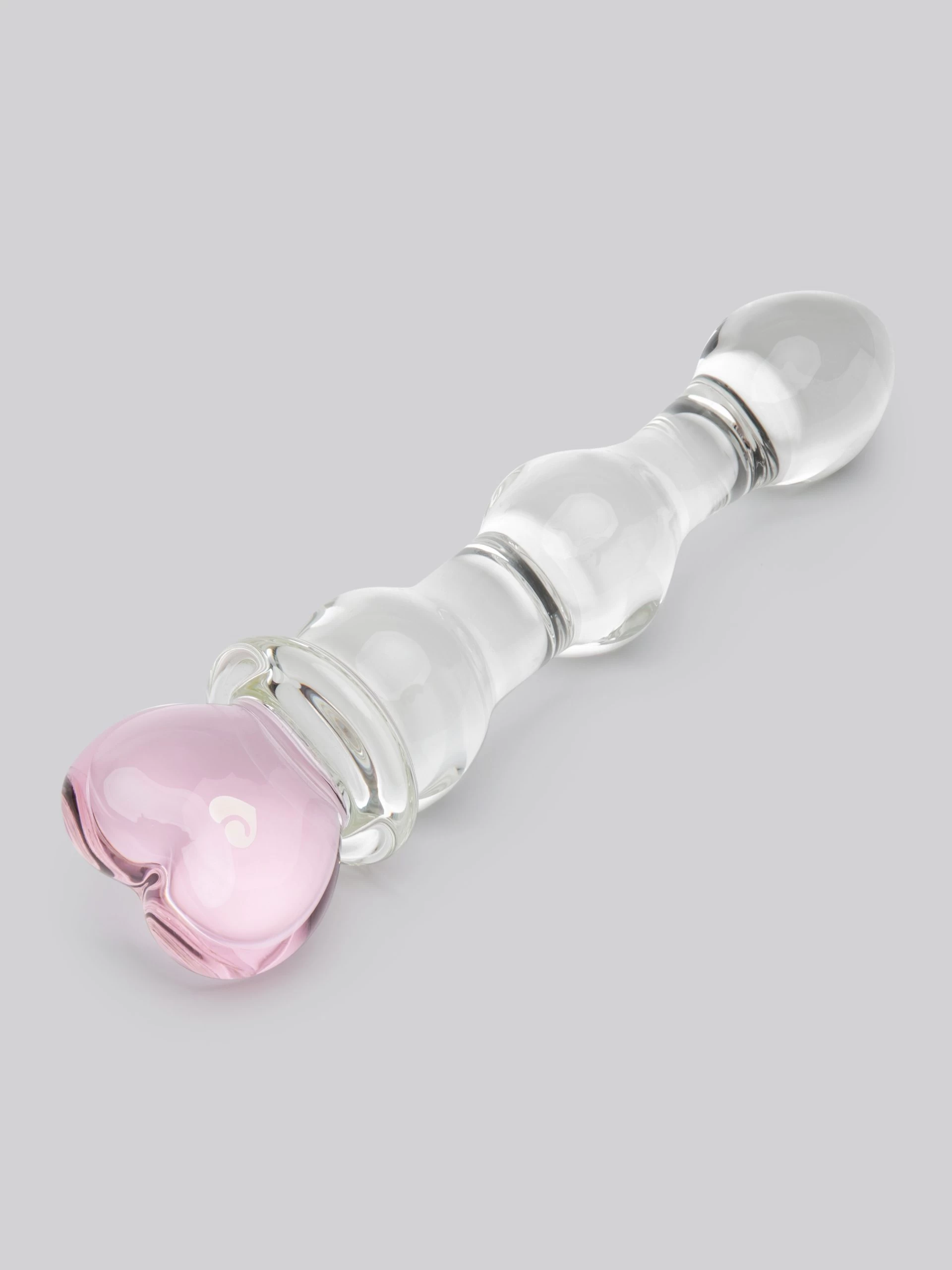Lovehoney Crystal Heart Wavy Glass Dildo 6 Inch 5 Lovehoney Crystal Heart Wavy Glass Dildo 6 Inch - Image 3