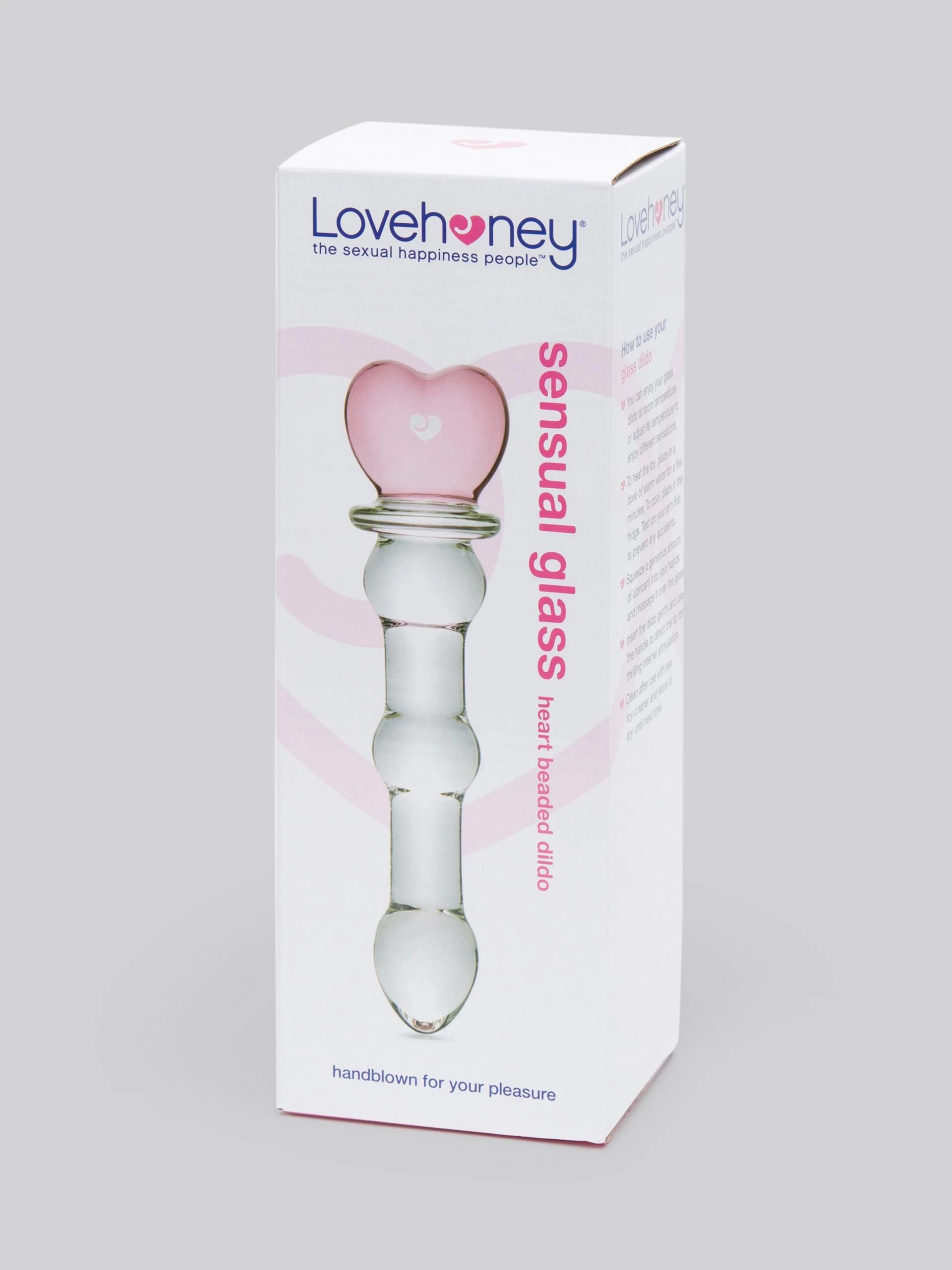 Lovehoney Crystal Heart Wavy Glass Dildo 6 Inch 8 Lovehoney Crystal Heart Wavy Glass Dildo 6 Inch - Image 6