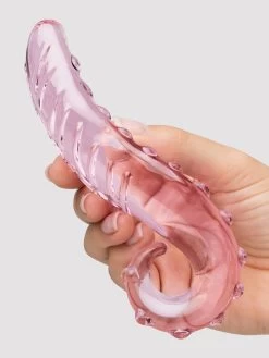 Lovehoney Tentacle Textured Sensual Glass Dildo -Online Sex toys shop 75092 a21487 pink 004