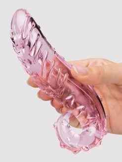Lovehoney Tentacle Textured Sensual Glass Dildo -Online Sex toys shop 75092 a21487 pink 005