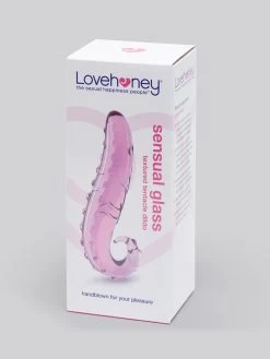 Lovehoney Tentacle Textured Sensual Glass Dildo -Online Sex toys shop 75092 a21487 pink 006