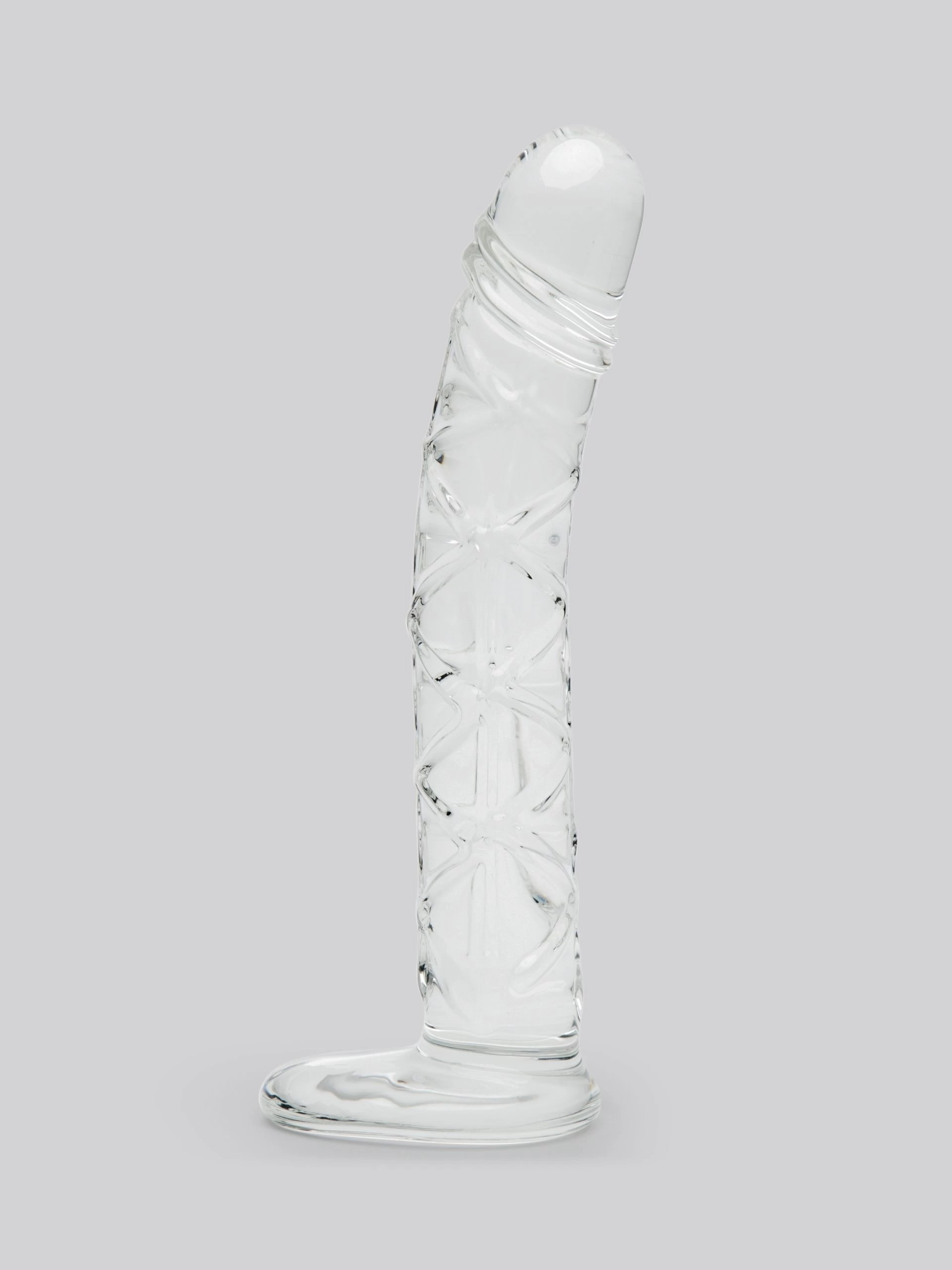 Lovehoney Slimline Realistic Textured Sensual Glass Dildo 6.5 Inch 3 Lovehoney Slimline Realistic Textured Sensual Glass Dildo 6.5 Inch