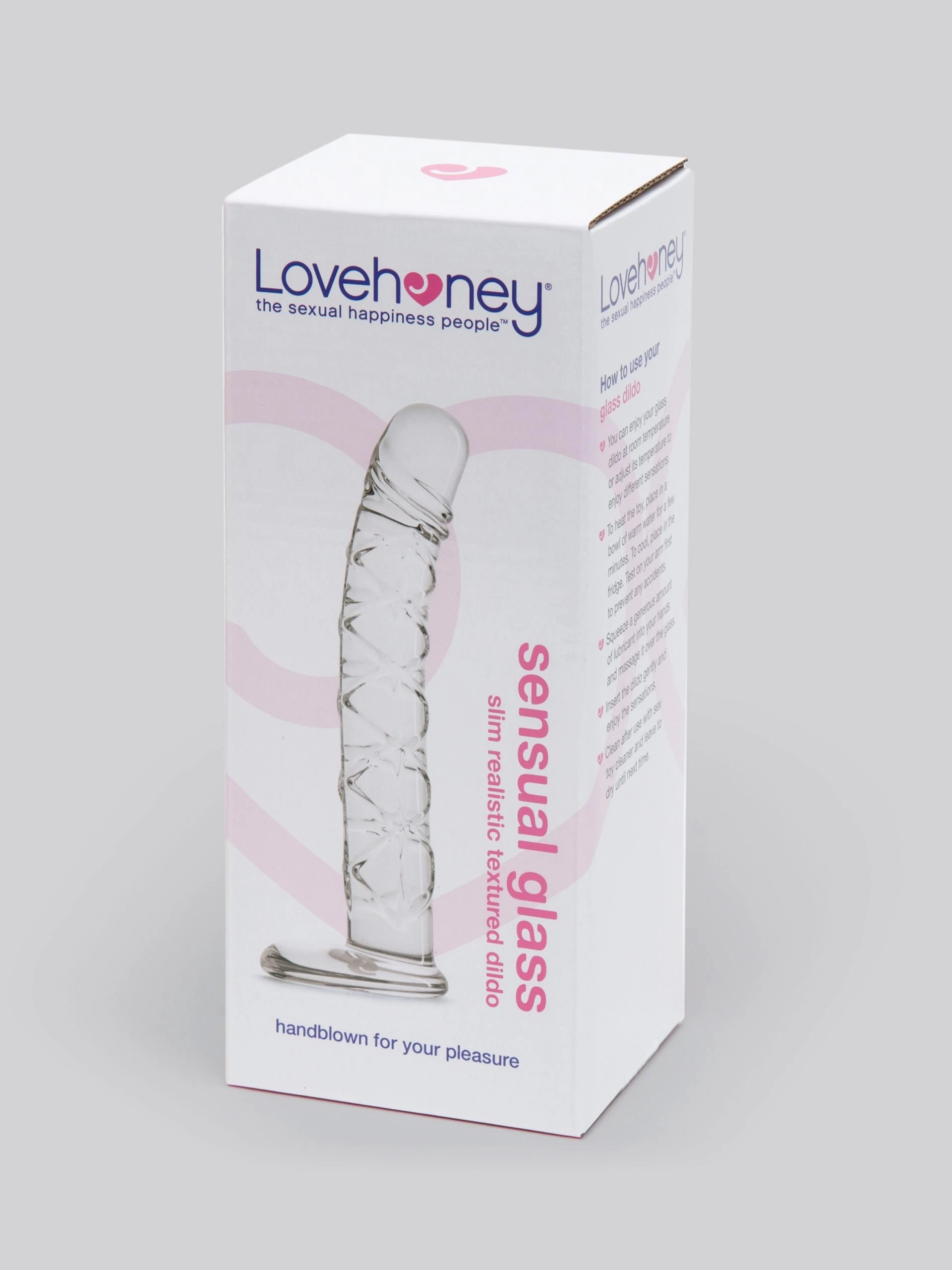 Lovehoney Slimline Realistic Textured Sensual Glass Dildo 6.5 Inch 8 Lovehoney Slimline Realistic Textured Sensual Glass Dildo 6.5 Inch - Image 6