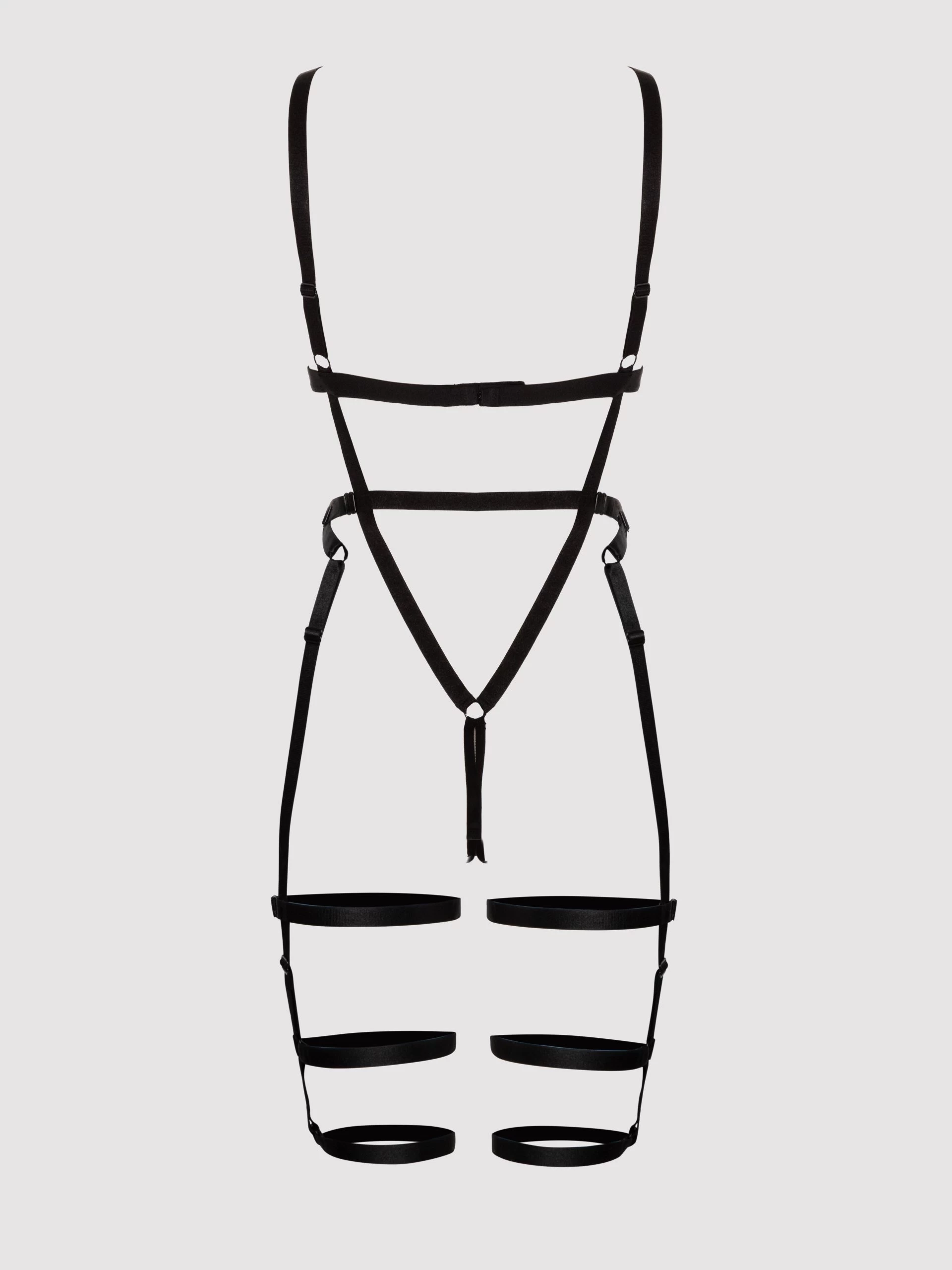 Lovehoney Fierce Wet Look Leg Harness Teddy 5 Lovehoney Fierce Wet Look Leg Harness Teddy - Image 3