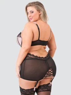 Lovehoney Plus Size Boudoir Belle Blush Pink Cut-Out Chemise Set 8 Lovehoney Plus Size Boudoir Belle Blush Pink Cut-Out Chemise Set -Online Sex toys shop 75456 a39706 pink x size 003