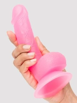 BASICS Glow In The Dark Realistic Suction Cup Dildo 6 Inch 12 BASICS Glow In The Dark Realistic Suction Cup Dildo 6 Inch -Online Sex toys shop 75500 a41461 pink 004