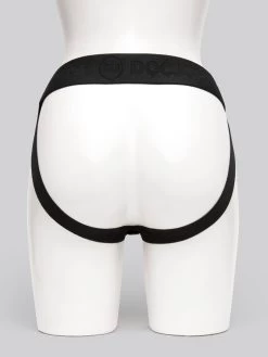 Doc Johnson Silicone Hollow Remote Control Strap-On Set 9 Inch -Online Sex toys shop 76659 a42587 black 002