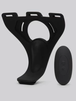 Doc Johnson Silicone Hollow Remote Control Strap-On Set 9 Inch -Online Sex toys shop 76659 a42587 black 003