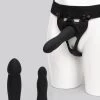 Doc Johnson Silicone Hollow Strap-On Kit (4 Piece) 2 Doc Johnson Silicone Hollow Strap-On Kit (4 Piece) -Online Sex toys shop 76662 a42590 black 000
