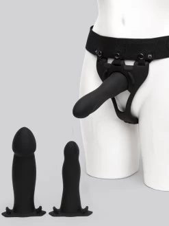 Doc Johnson Silicone Hollow Strap-On Kit (4 Piece)