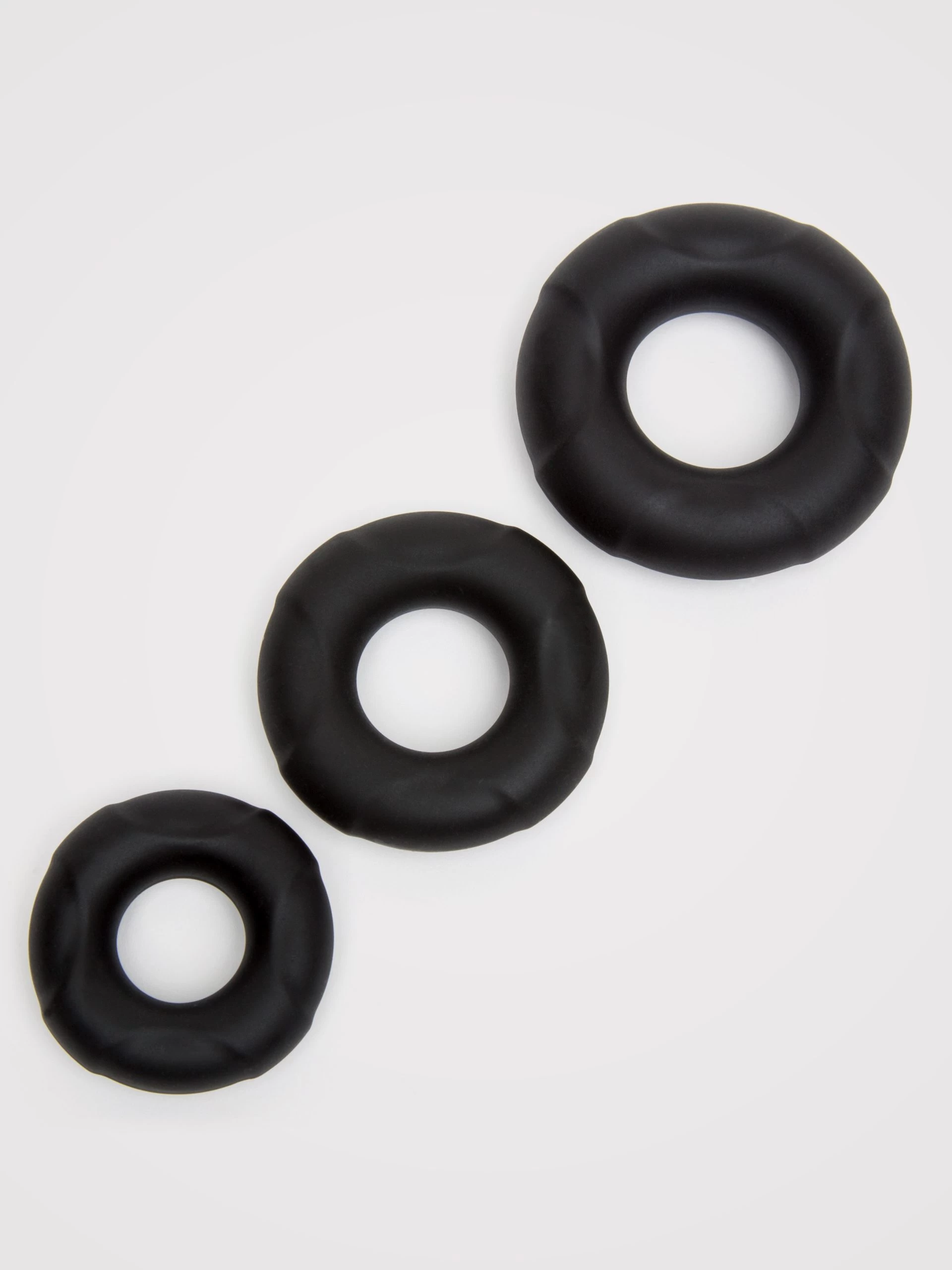 Lovehoney Ultra Thick Silicone Cock Ring Set (3 Count) 3 Lovehoney Ultra Thick Silicone Cock Ring Set (3 Count)