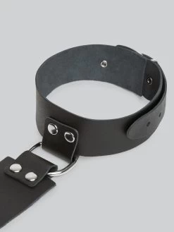 DOMINIX Deluxe Leather Collar And Wrist Restraint Harness -Online Sex toys shop 77060 a42838 black regular 003