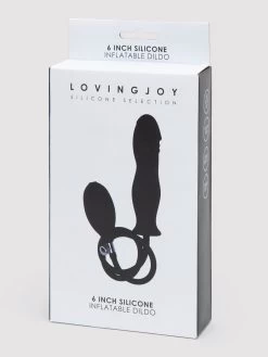 Lovingjoy Silicone Inflatable Dildo 6 Inch -Online Sex toys shop 79453 a44073 black 006