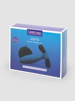 Lovehoney Juno Rechargeable Music-Activated Vibrating Butt Plug -Online Sex toys shop 80016 a44395 black 007