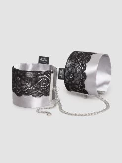 Fifty Shades Of Grey Play Nice Satin And Lace Wrist Cuffs
