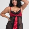 Lovehoney Plus Size Empress Red Satin And Lace Chemise Set 2 Lovehoney Plus Size Empress Red Satin And Lace Chemise Set -Online Sex toys shop 80146 a44498 red x size 000